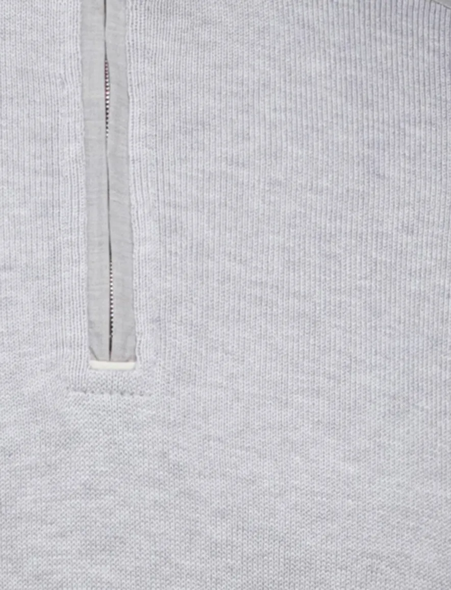 Paul & Shark trui grijs half zip
