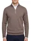 Paul & Shark trui bruin half zip wijde fit