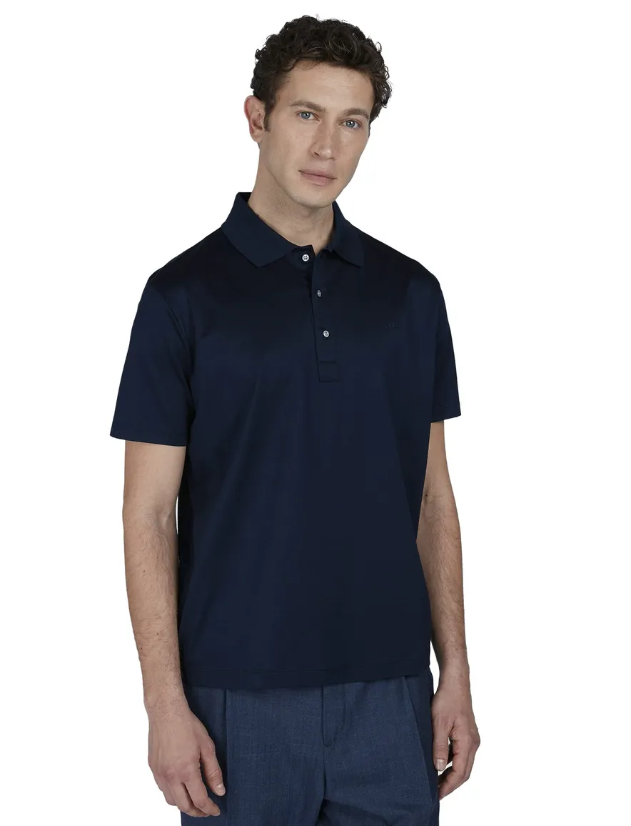 Paul & Shark Silver Collection polo donkerblauw