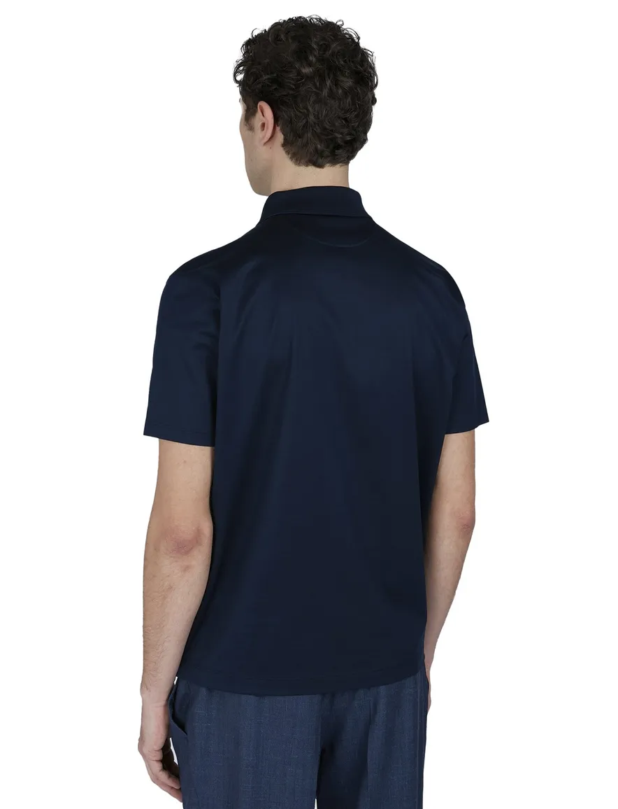 Paul & Shark Silver Collection polo donkerblauw