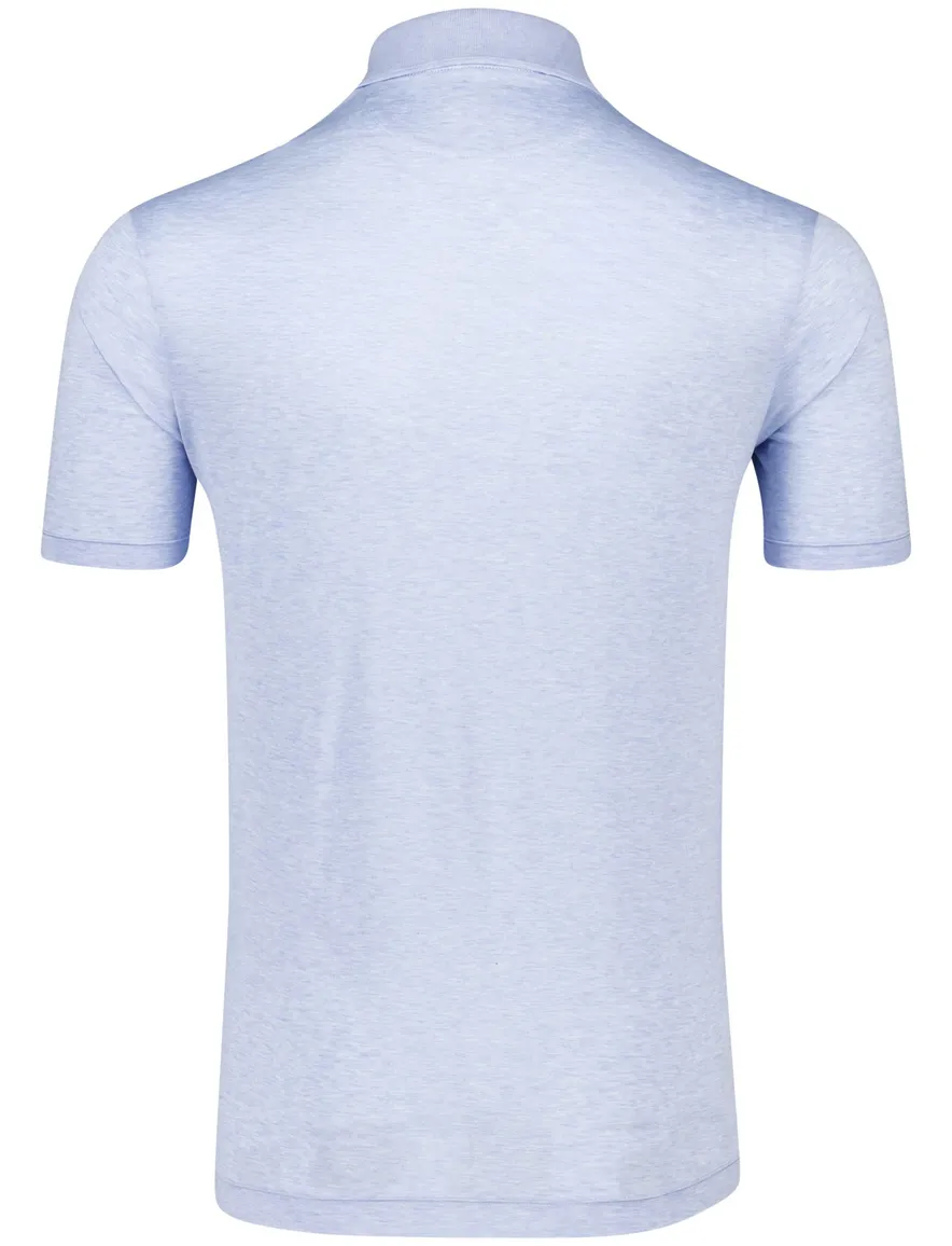 Paul & Shark polo blauw gemêleerd korte mouw