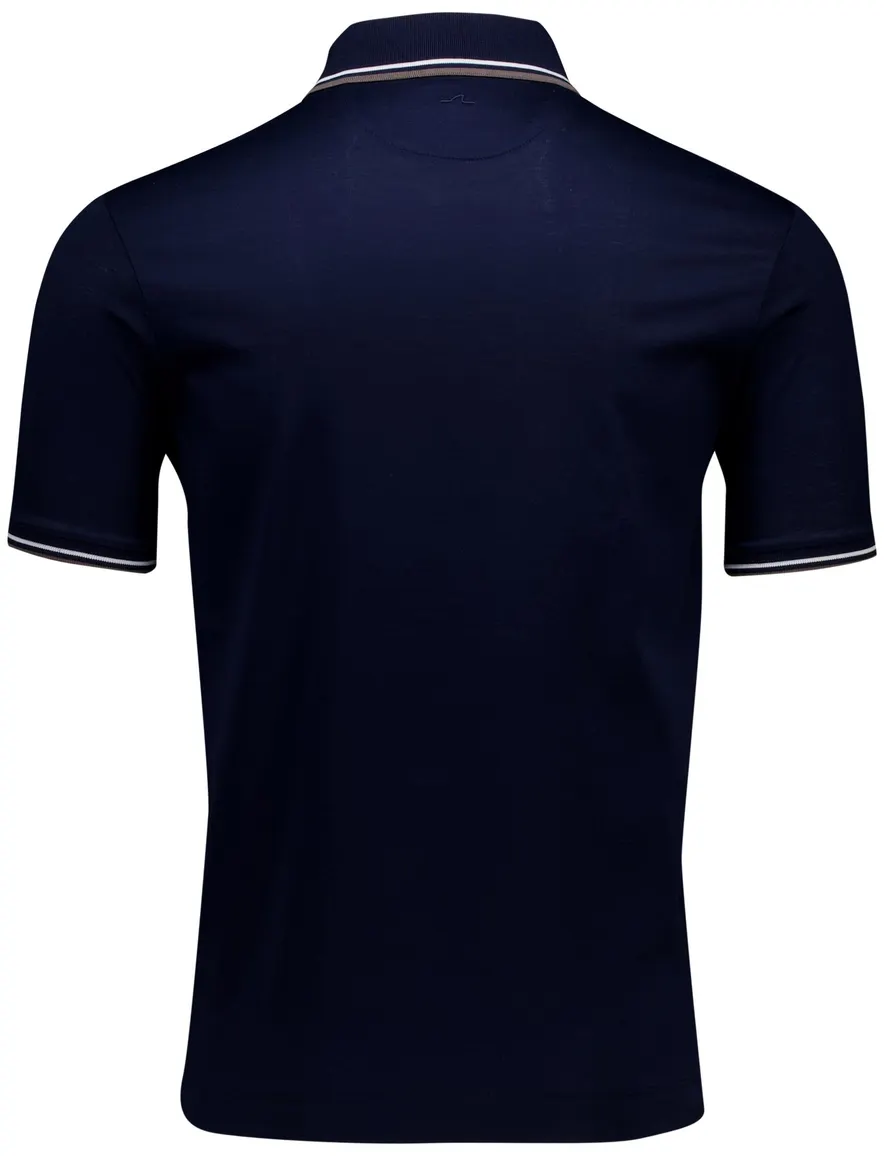 Paul & Shark polo blauw jersey 3 knoops