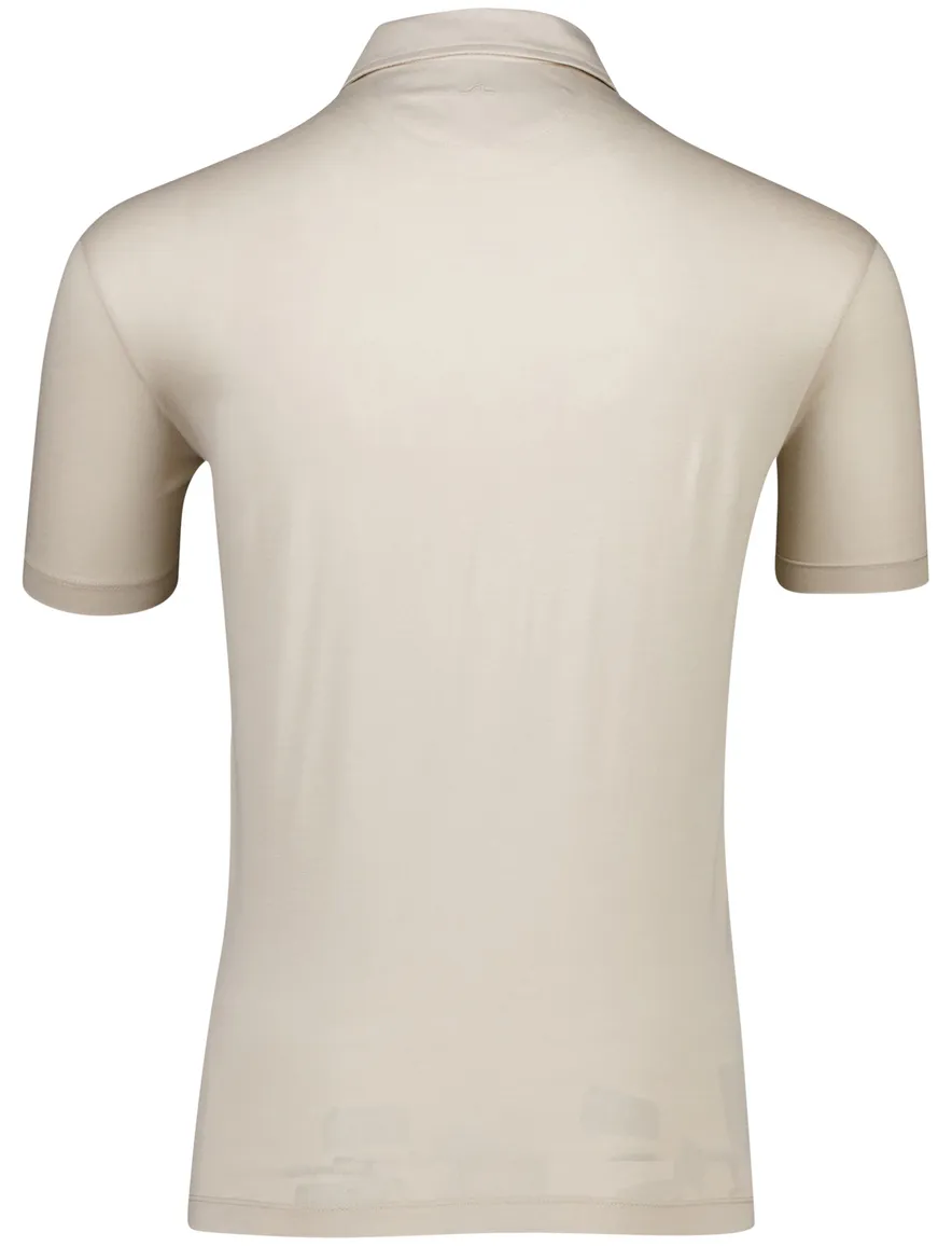 Paul & Shark polo beige extra soft korte mouw jersey