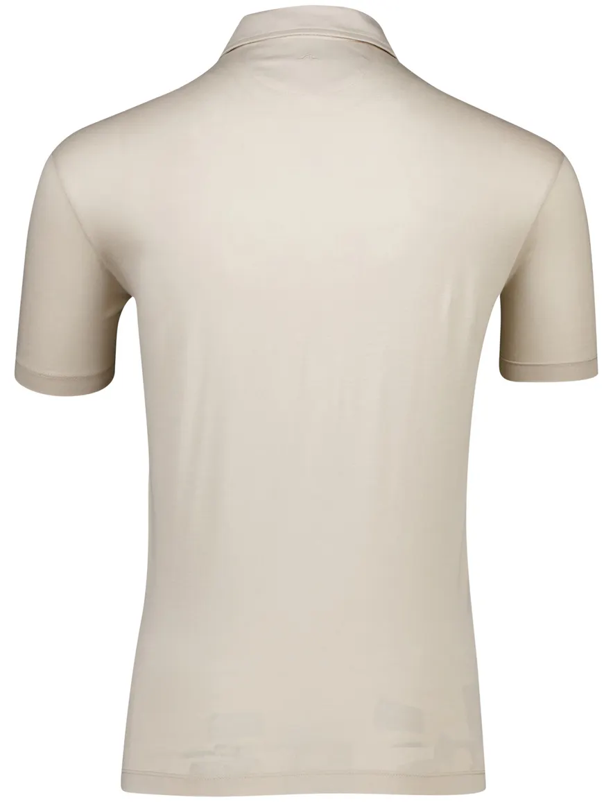 Paul & Shark polo beige extra soft korte mouw jersey