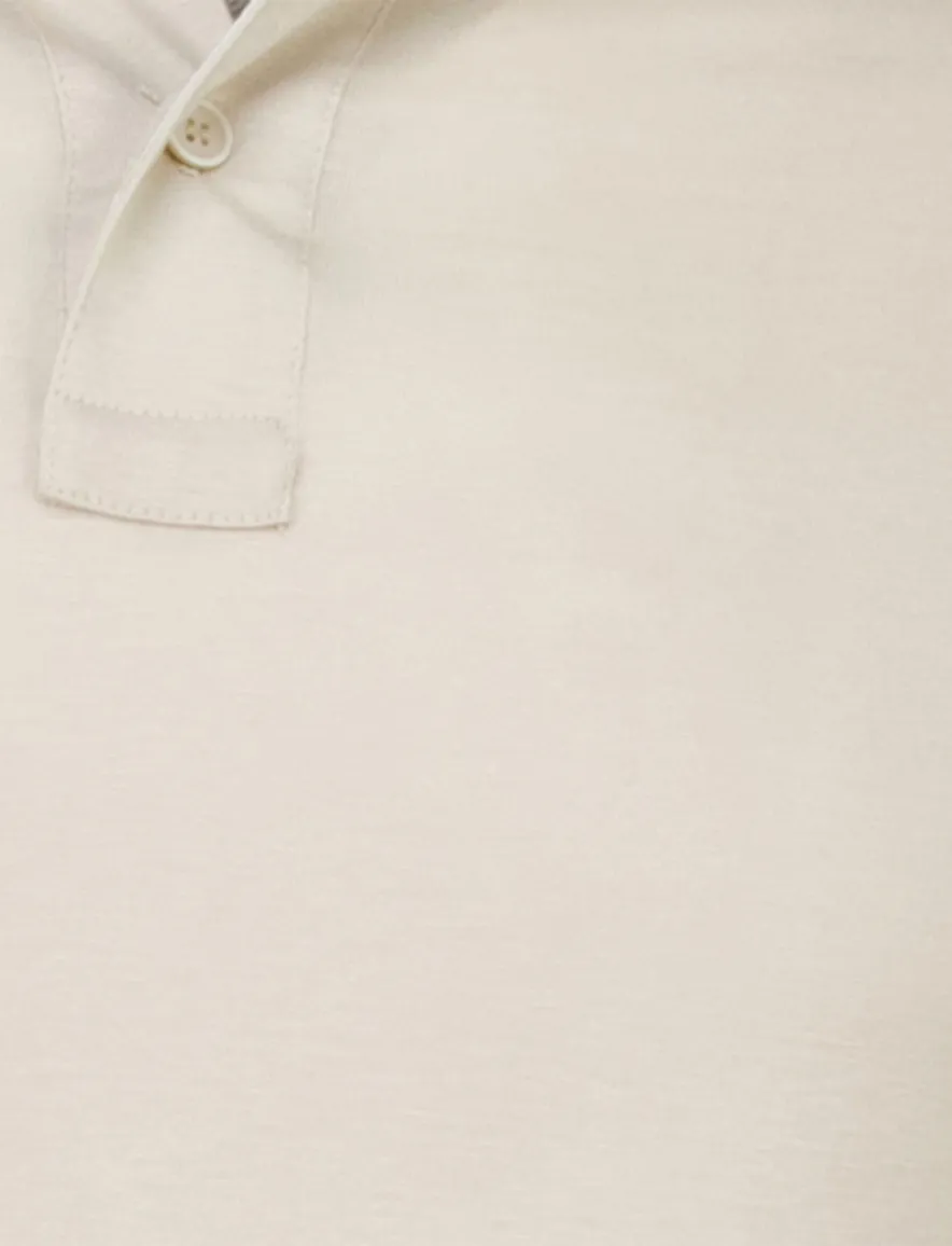 Paul & Shark polo beige extra soft korte mouw jersey