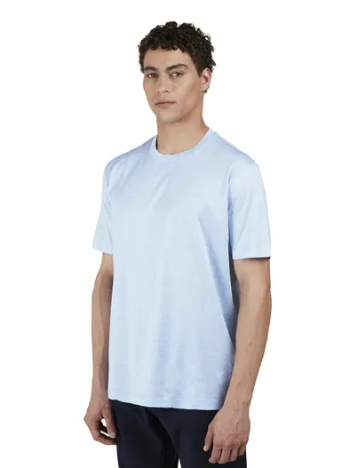 Paul & Shark Paul & Shark t-shirt lichtblauw Silver