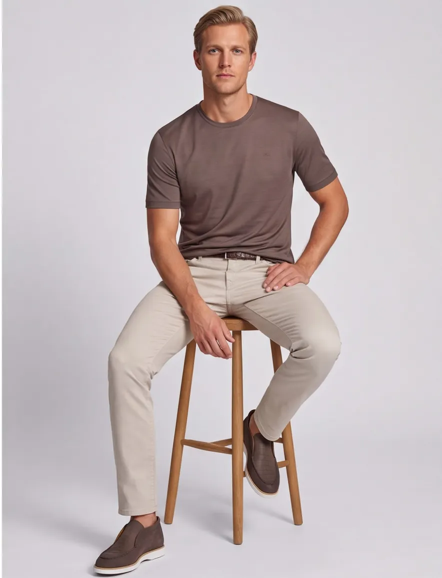 Paul & Shark Silver Collection t-shirt bruin