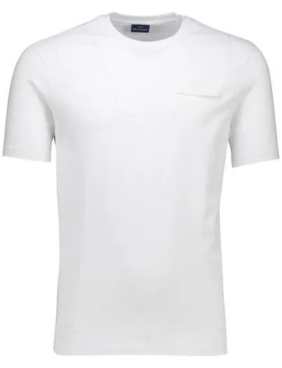 Paul & Shark Paul & Shark t-shirt wit effen 100% katoen