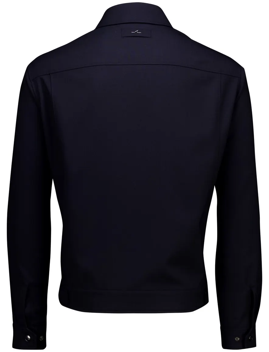 Paul & Shark overshirt navy Tech Shacket Wool Blouson