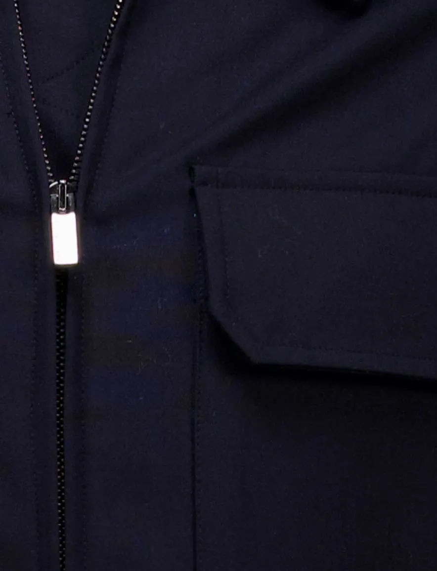Paul & Shark overshirt navy Tech Shacket Wool Blouson