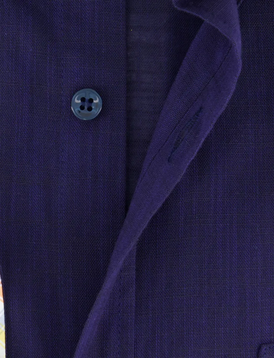 Paul & Shark overhemd donkerblauw borstzak gemêleerd
