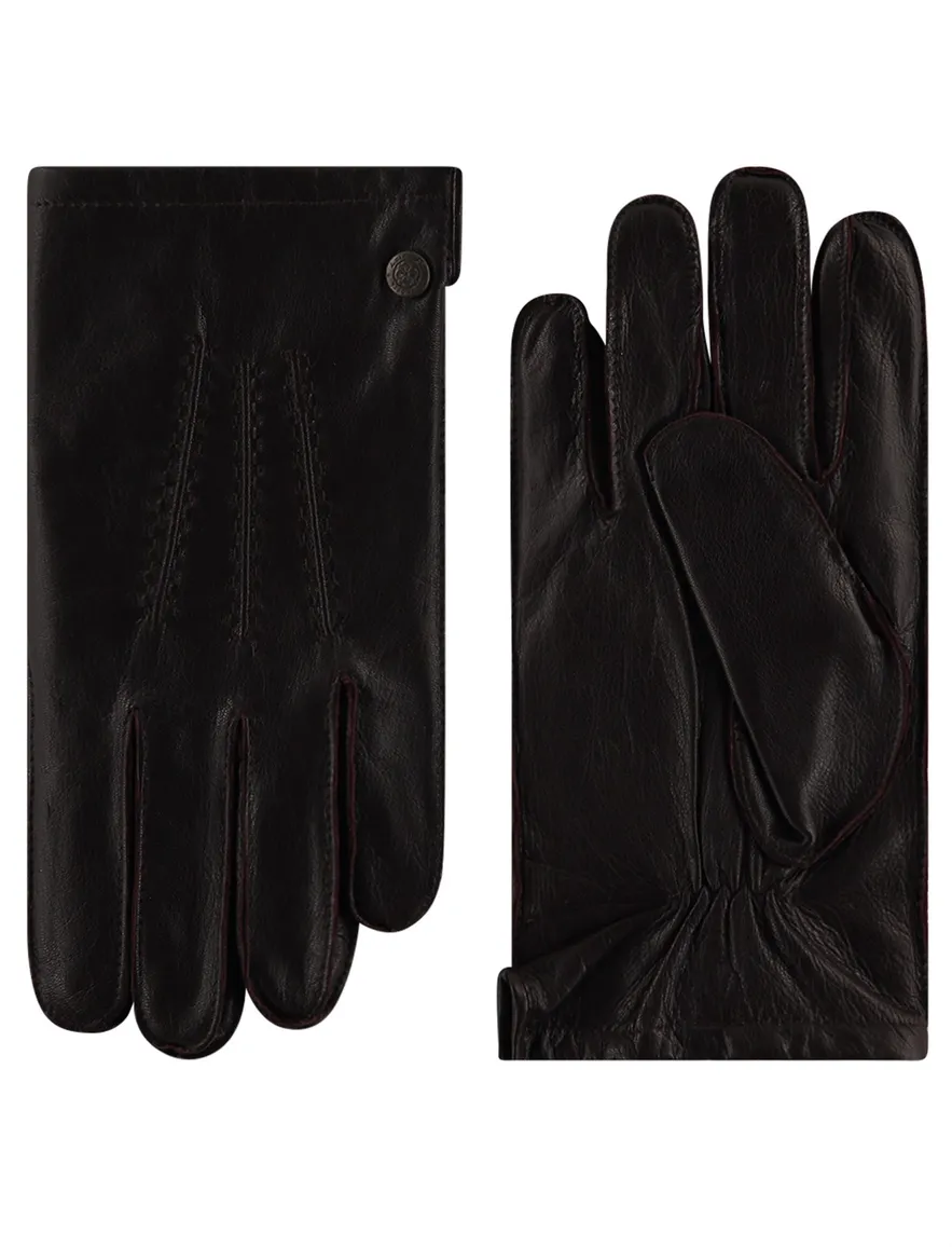 Handschoenen Laimbock Dudley donkerbruin leer