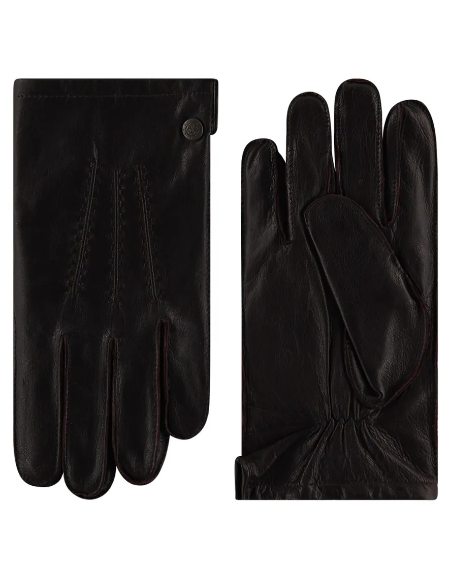 Handschoenen Laimbock Dudley donkerbruin leer