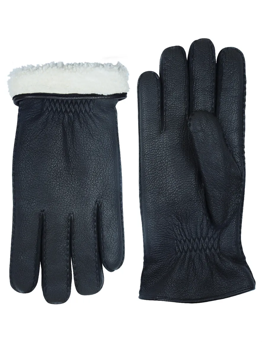 Handschoenen Laimbock Eton zwart nappaleer