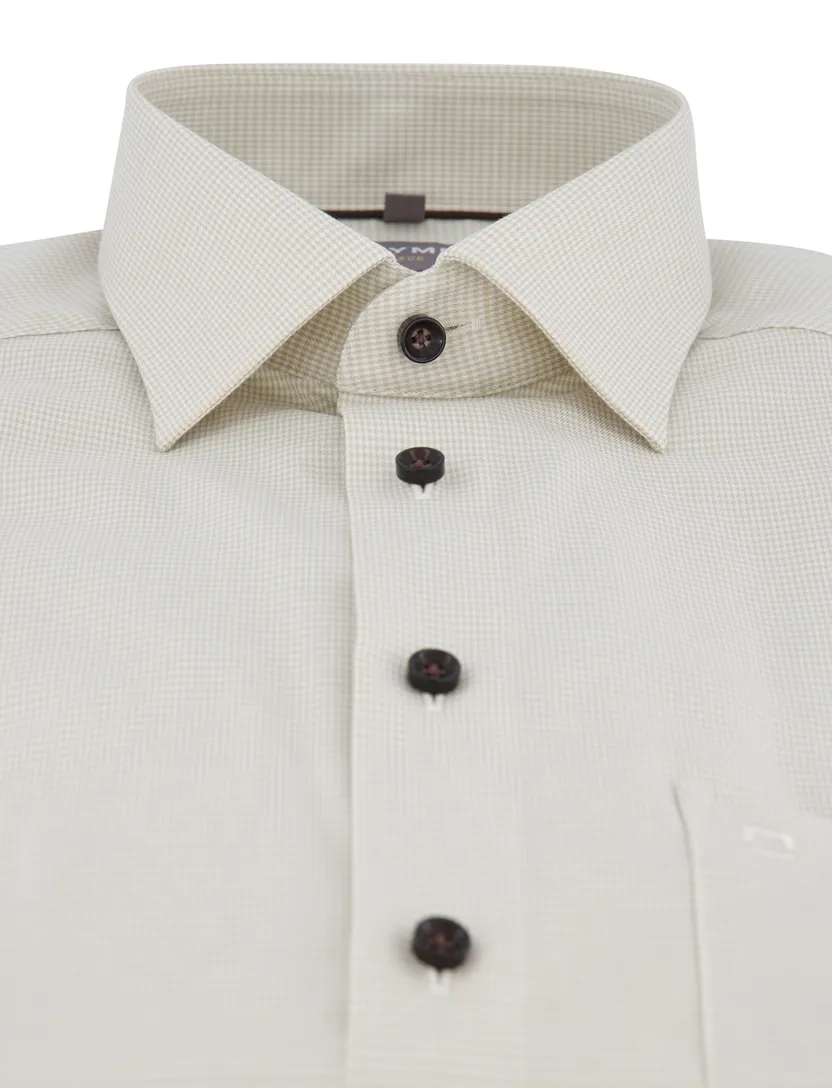 Olymp Shirt dress ml 5 beige lange mouw