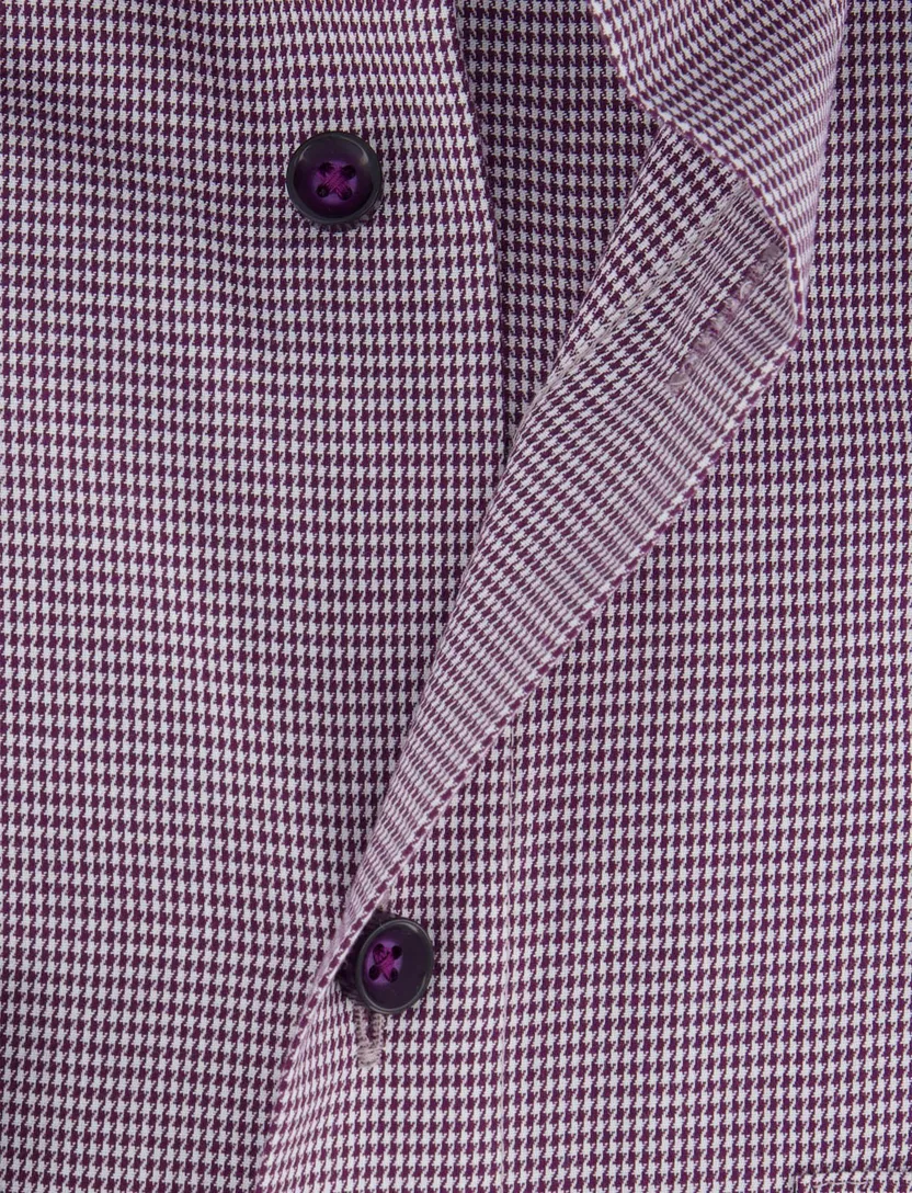 Olymp Shirt dress ml 5 paars geruit