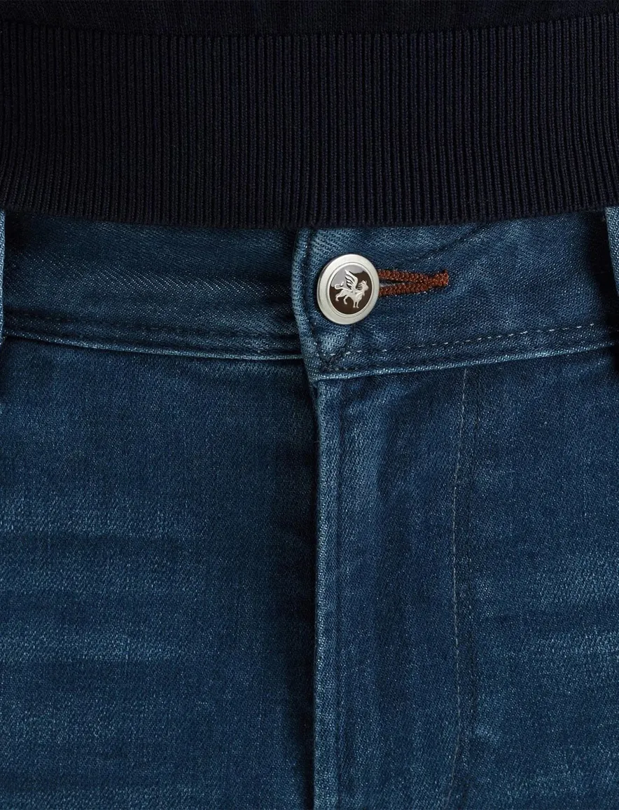 Vanguard 5 pocket jeans blauw RIDER V7 denim