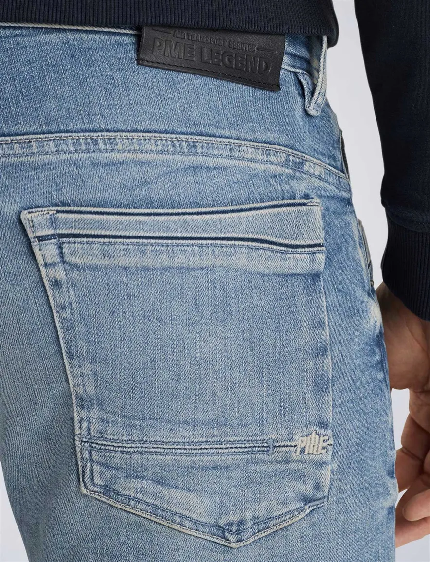 PME Legend Skyrak regular fit denim blauw