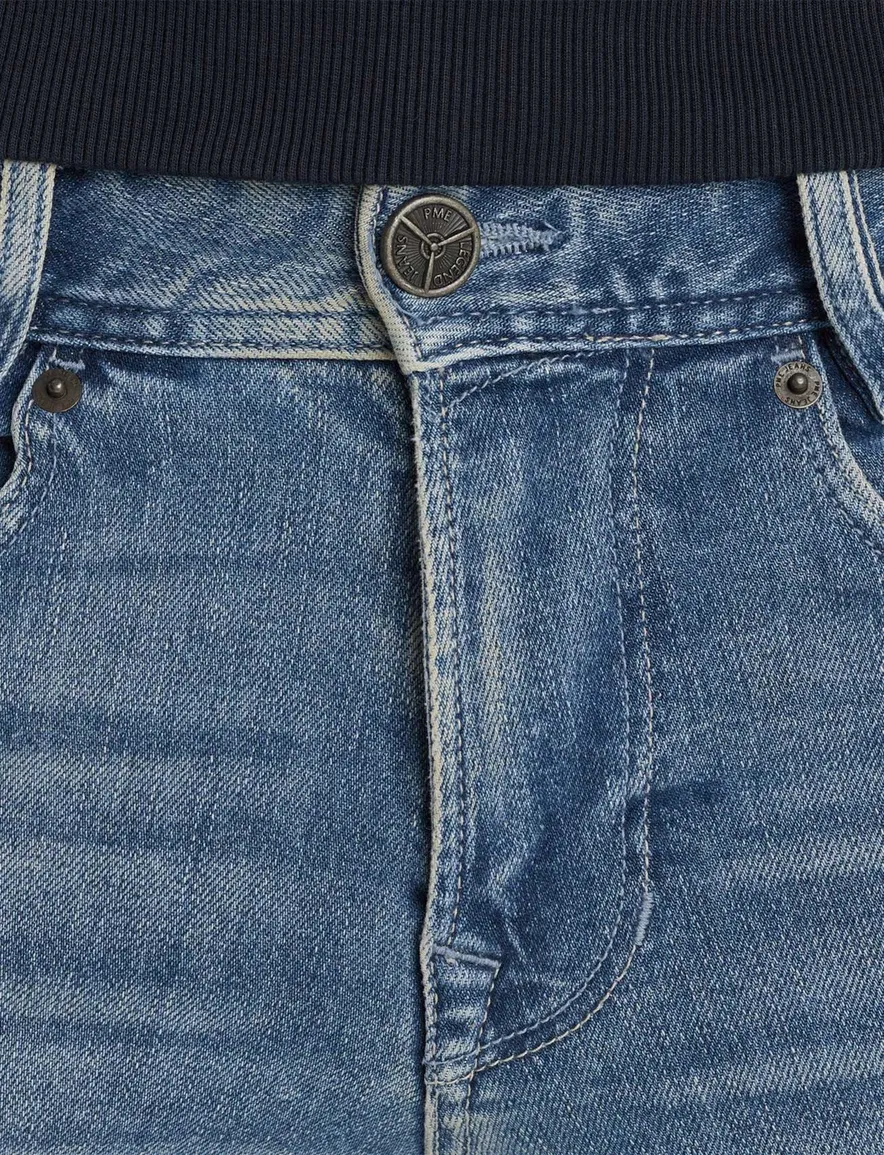 PME Legend Skyrak regular fit denim blauw