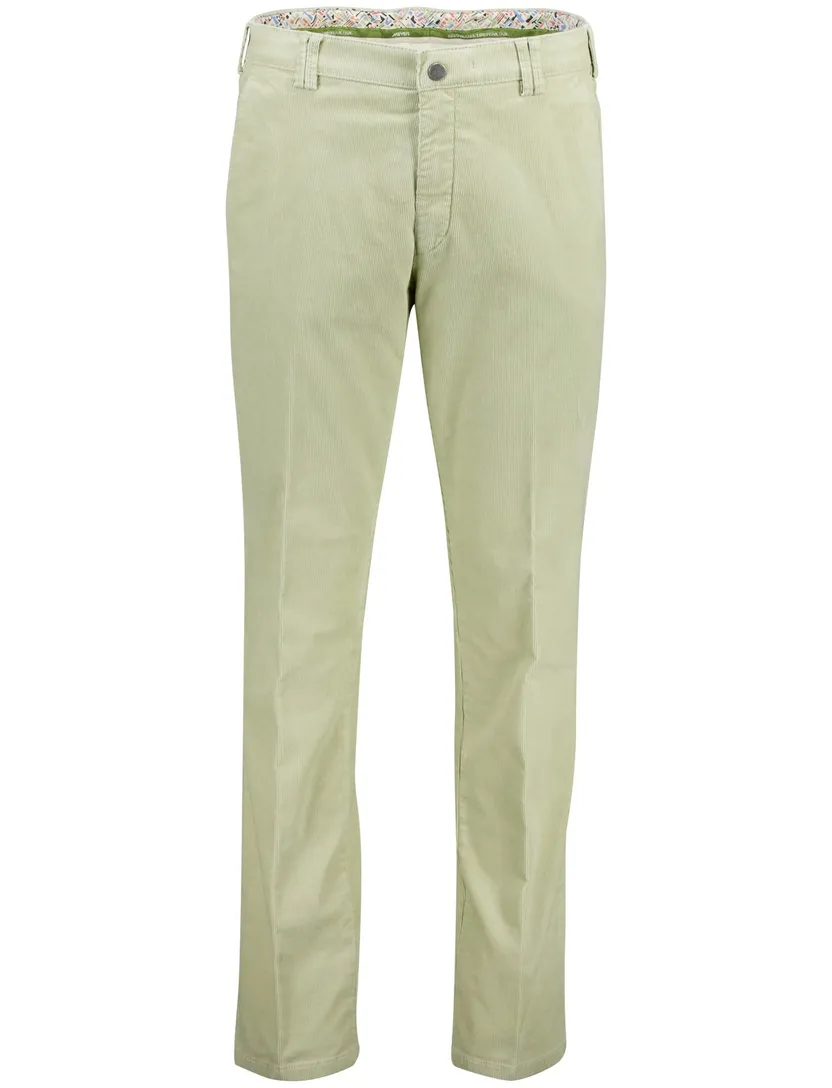 Meyer Pantalon groen corduroy rib