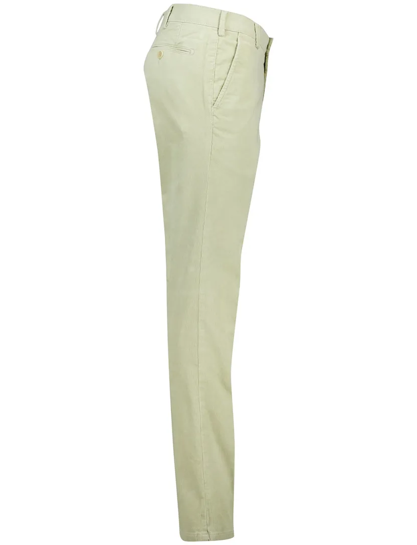 Meyer Pantalon groen corduroy rib