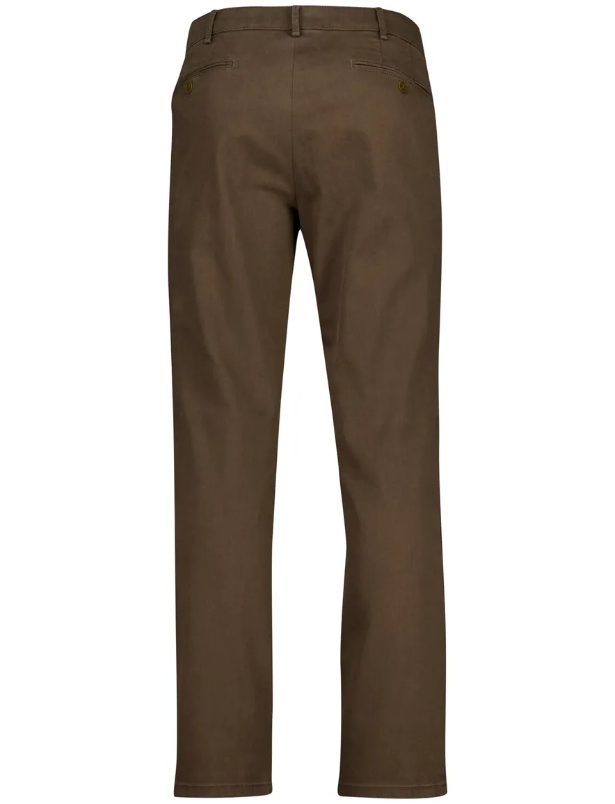 Meyer Pantalon bruin effen RIO chino