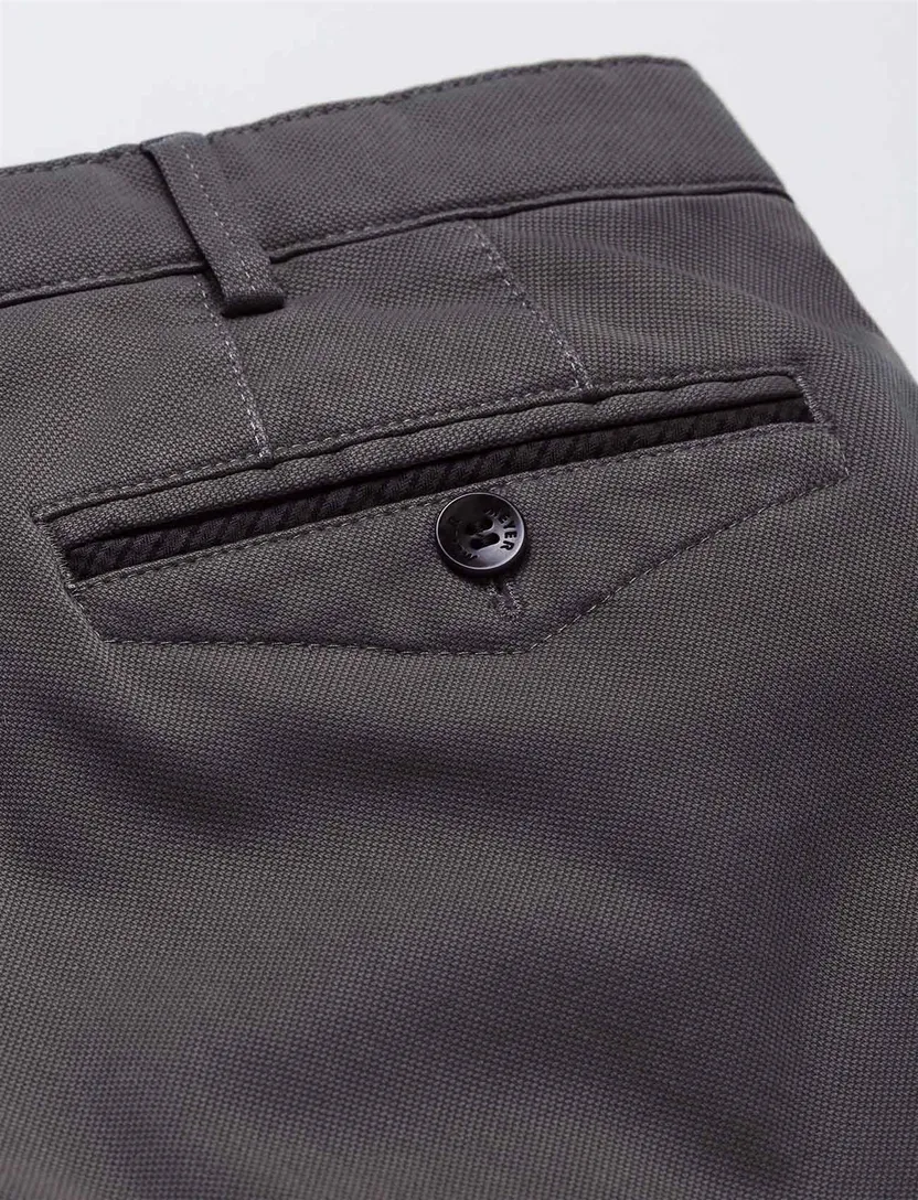 Meyer Chicago chino grijs normale fit katoen
