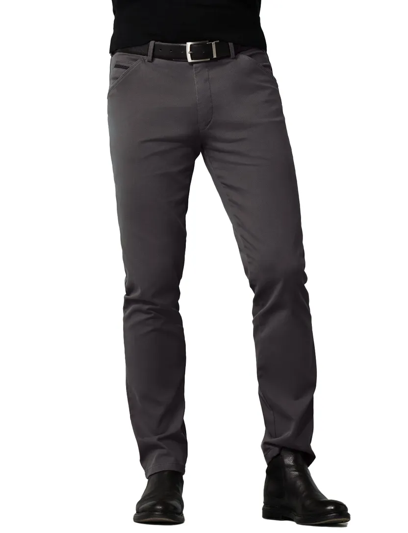 Meyer Chicago chino grijs normale fit katoen