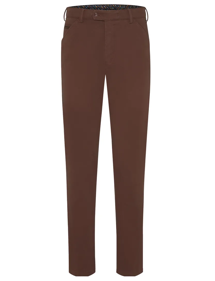 Meyer chino Chicago roest effen