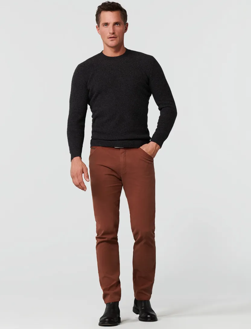 Meyer chino Chicago roest effen