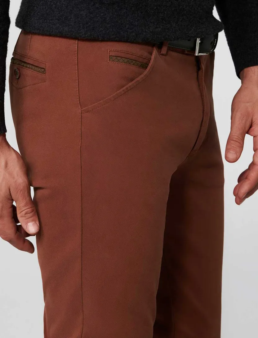 Meyer chino Chicago roest effen