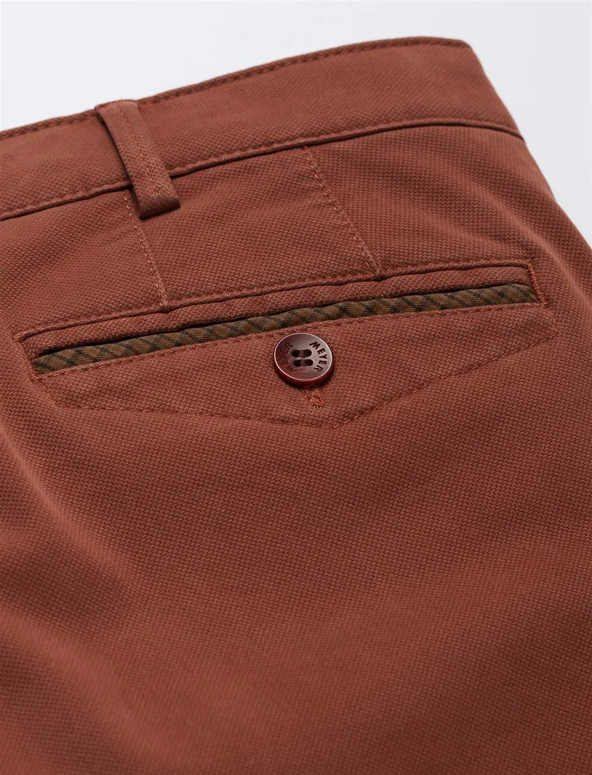 Meyer chino Chicago roest effen