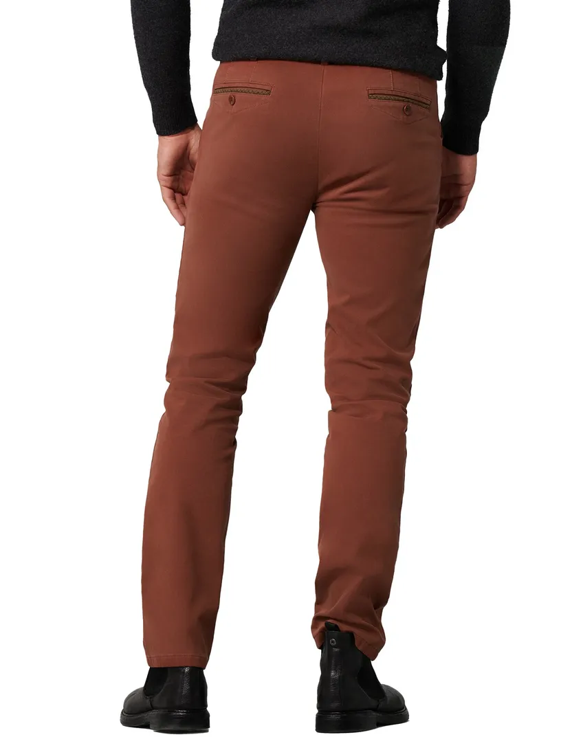 Meyer chino Chicago roest effen