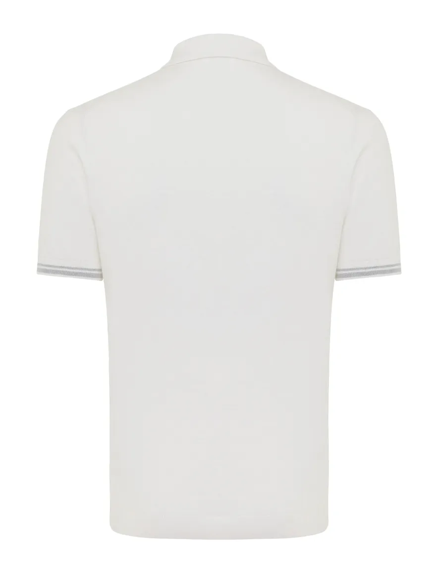 poloshirt korte mouw wit Gentiluomo