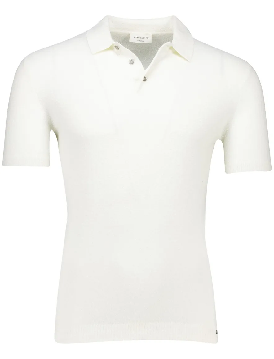 Gentiluomo polo ecru nylon