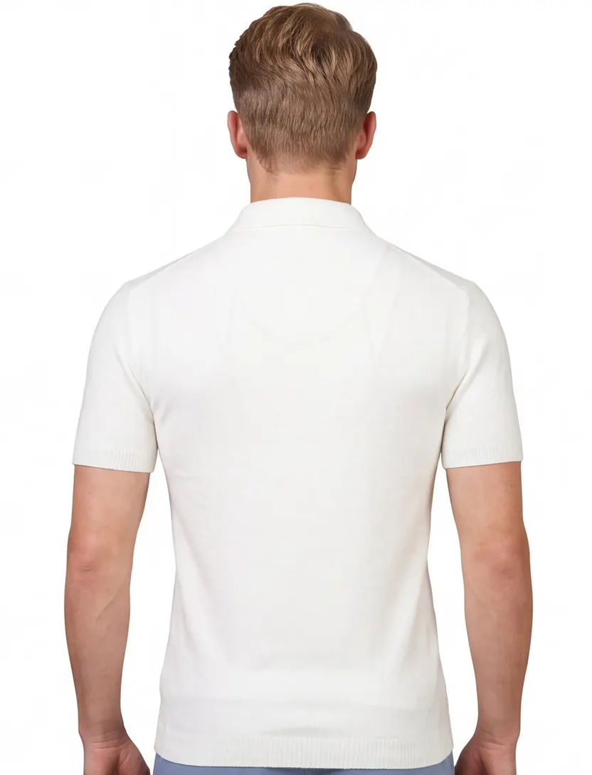 Gentiluomo polo ecru effen