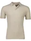 katoenen Gentiluomo poloshirt beige normale fit gemeleerd
