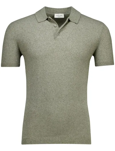 Gentiluomo Gentiluomo polo groen gemêleerd korte mouw effen
