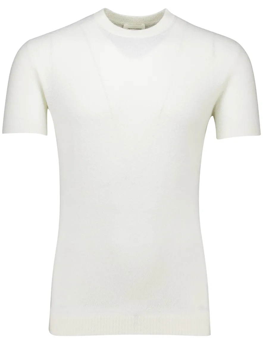Gentiluomo T-shirt ronde hals ecru