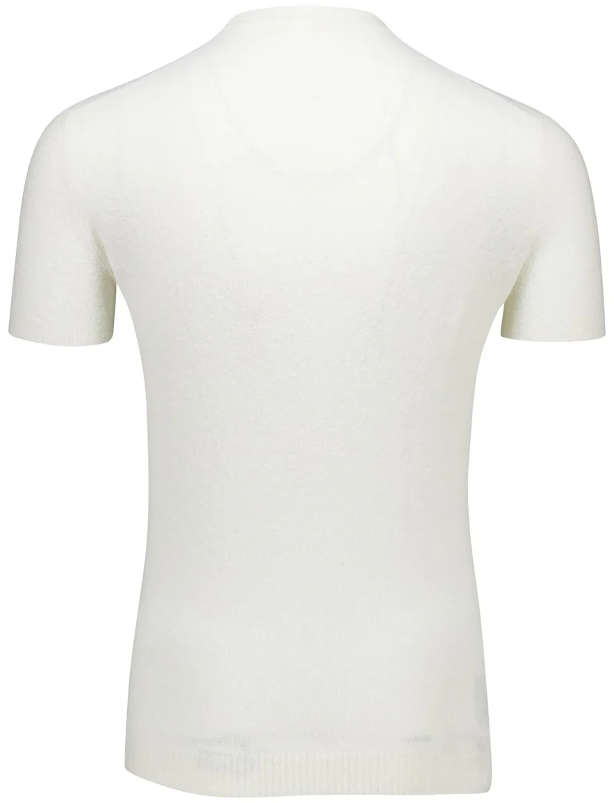 Gentiluomo T-shirt ronde hals wit effen