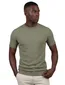 Gentiluomo T-shirt groen gemêleerd korte mouw