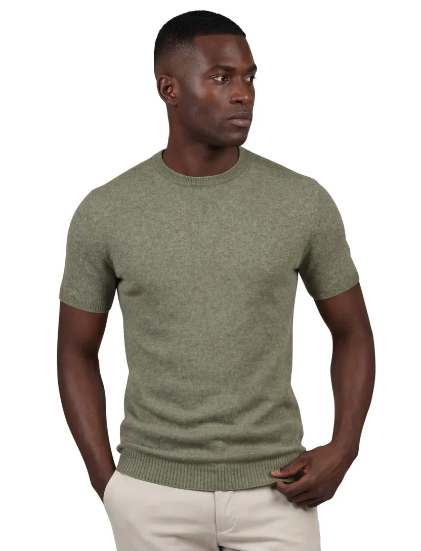 Gentiluomo T-shirt groen gemêleerd nylon