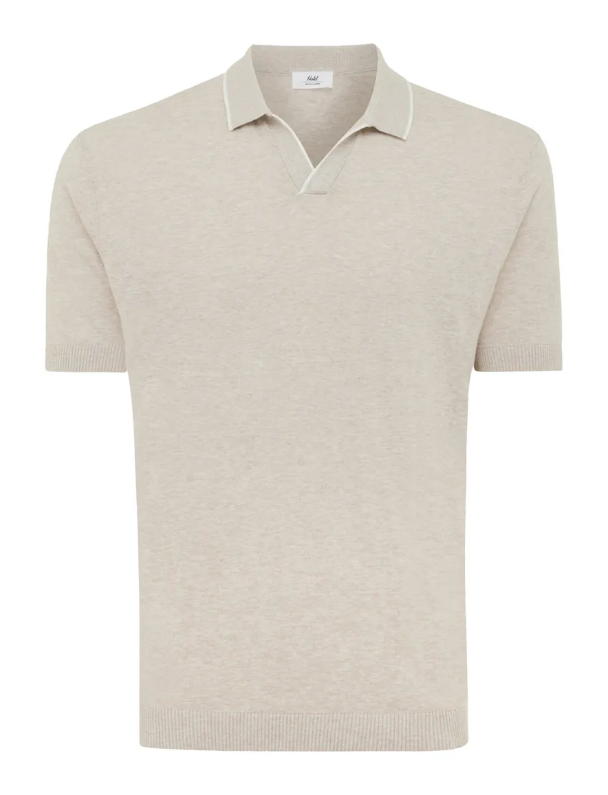 poloshirt korte mouw beige Gentiluomo