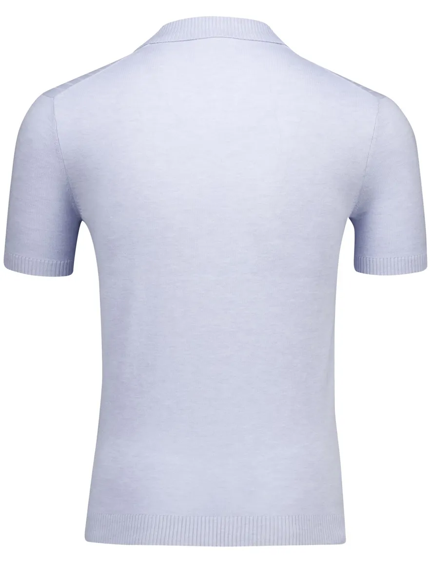 Gentiluomo polo lichtblauw v-hals
