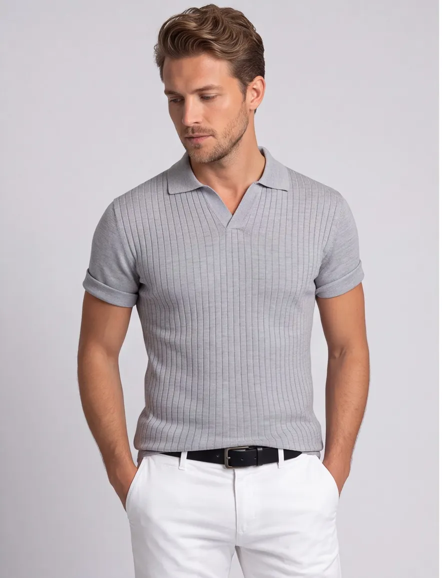 Gentiluomo polo-shirt grijs