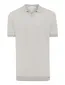 Gentiluomo polo grijs structuur katoen normale fit
