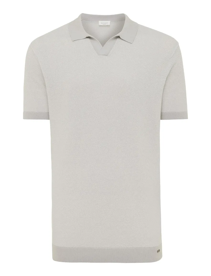 Gentiluomo polo grijs structuur