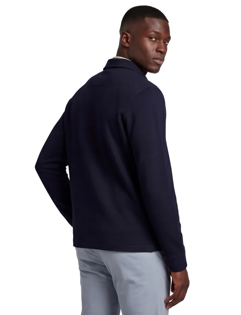 donkerblauw Gentiluomo Navigli stretch overshirt