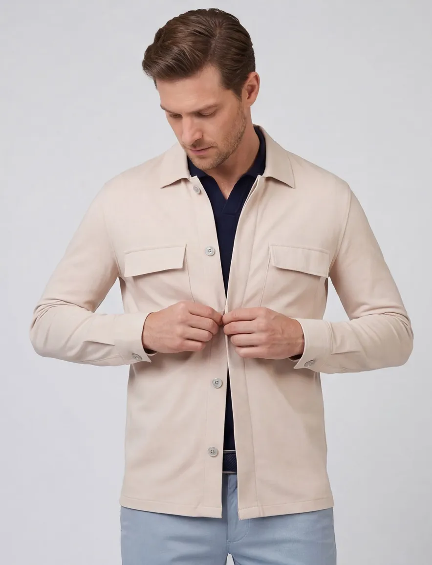 Overshirt creme Gentiluomo