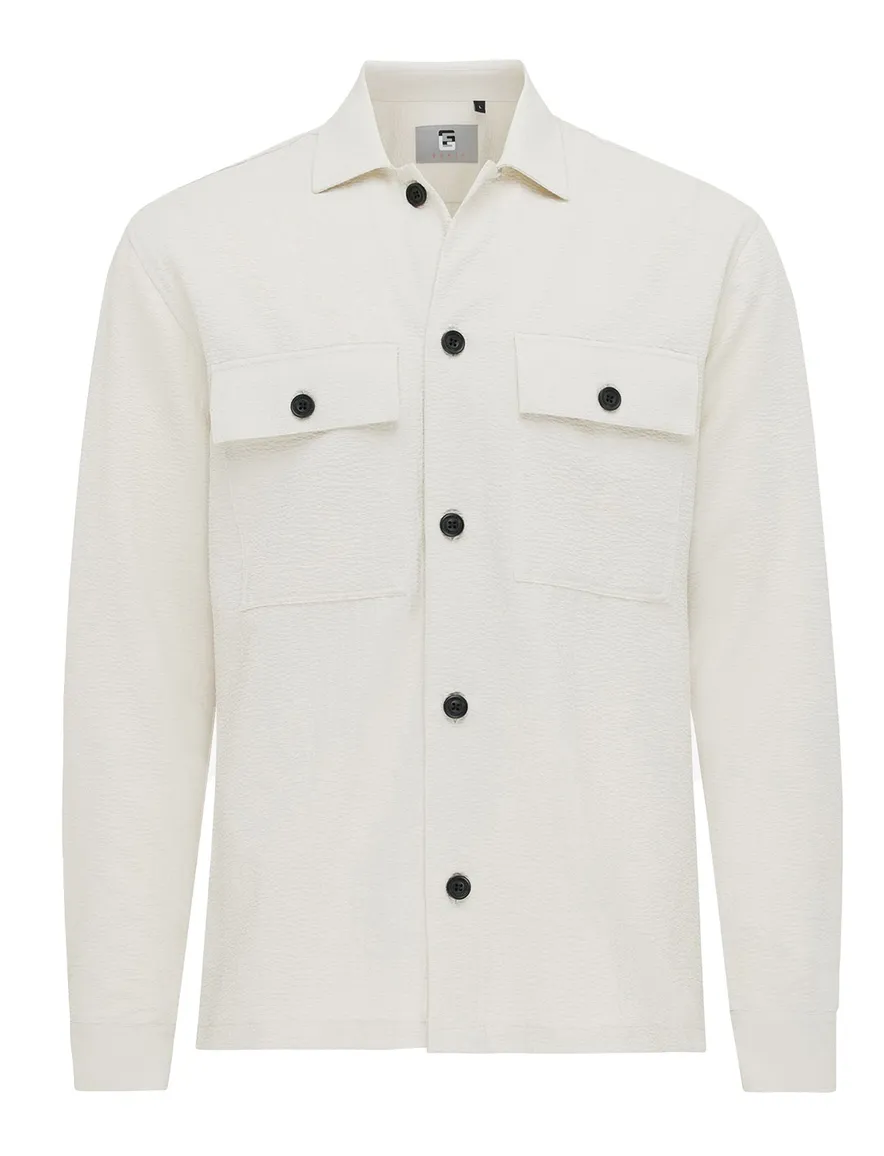 Genti overshirt creme normale fit
